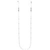 Purelei Collana per occhiali con perle e catena fine - Elegante catena porta occhiali in acciaio inox, impermeabile, accessorio alla moda per occhiali da sole e da lettura, oro, argento o oro rosa