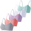 LOREZA ® Confezione da 5 Reggiseni Ragazza in Cotone Senza Ferretto - 12-13 Anni