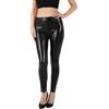 NewL Leggings Sportivi da Donna Lucidi Metallizzati Luminosi Pantaloni a Matita Pantaloni Fitness Moda Jeggings Color Caramella