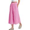 Rapbin Pantaloni da donna estivi 5,146 cm cotone con elastico in vita, a quadri, pantaloni casual e leggeri