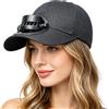 Generico Cappello da Ventilatore Solare - Cappello da Baseball da Sole per Pesca Estiva, Visiera Ricaricabile a 3 modalità con Protezione UV, Pratico Strumento Domestico per viaggiatori, Geometria strutturale