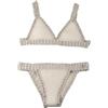 Generico Costumi da Bagno da Donna Push Up Bikini Set Brasiliana Tazza Triangolo Motivo Conchiglia Tricotato Moda Comodo Alta qualità Sexy Abbigliamento da Bagno Due Pezzi Costume per Spiaggia