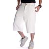 LUZOUCHE Baggy Jeans Jorts Pantaloncini corti da uomo Y2K Baggy Ragazzi Hip Hop Pantaloni Pantaloni Jeans Taglie Forti Denim Shorts Locker Bermuda Jeans Pantaloncini Oversize Caprijeans Pantaloni cargo, bianco