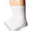 Hanes Men's Freshiq Cushion Crew Socks 6-Pack , White, 10-13 (Shoe Size: 6-12)