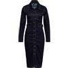 Queen Kerosin Abito da lavoro da donna, PencilDress | Abito a matita | Rockabella | Rockabilly | 50S | 1950S | Vintage | Retro | Cultura Custom, jeans, XS