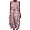 Generico Vestito Lino Donna Estivo Taglie Forti Abito Boho Lungo Elegante Caftano Donna Mare Copricostume Primavera 2026 Vestiti Estivi Donna Bohemien Etnico Maxi Dress (10,XL)