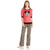 Disney Pigiama da donna Topolino, rosso, M