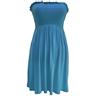 SXME MIGHT SAY Top da donna con spalle scoperte, elasticizzato, tinta unita/stampato, senza spalline, a fascia, taglie forti, Foglia di t, 40-58