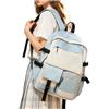 hapfoxx Zaino Scuola Ragazza Zaini Scuola Media Zaino Scuola Superiore Ragazza Ragazzo Zaini Università Zainetto College Bag for Girls Casual Daypack Impermeabile Donna Laptop Backpack,Blu Foschia