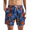 Arcweg Costumi Pantaloncini da Bagno Uomo Pantaloncini da Bagno da Uomo Ad Asciugatura Rapida con Tasche Zip Pantaloncini S-3XL