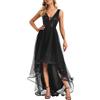 Ever-Pretty Vestiti da Cerimonia e Ballo Stile Impero Linea ad A Scollo a V Hi-Low Elegante Tulle Donna 00793 Taglia Unica