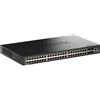 D-Link DGS-1530-52P/E switch di rete Gestito L2 Gigabit Ethernet (10/100/1000) Supporto Power over (PoE) Nero [DGS-1530-52P/E]