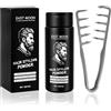 Beugo Polvere di texture per capelli maschili 30g, Polvere Di Texturizzazione Per Gli Uomini con Pettine texturizzante, cera in polvere per capelli uomo, Finish Matte, Tenuta a Lunga Durata, Grigio