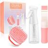 DUAIU Set Capelli 3 Pezzi: Applicatore Olio Capelli, Spray a Nebbia Fina (200ml) & Massaggiatore Cuoio Capelluto per Colorazione, Crescita e Cura - Kit Uso Domestico