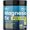 PARAFARMACIA, ORGANIC VITAMINS & FOOD Magnesio Completo Polvere 450g Magnesio Complex 5 in 1 con Bisglicinato, Citrato, Malato, Taurato, Pidolato, Benessere Quotidiano, Gusto Limone, Vegan, Senza Nichel, Zucchero, Soia, Glutine, Lattosio