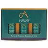 Absolute Aromas Top 3 Oli Essenziali Set 3 Pz da 10 ml - Oli Essenziali 100% Puri di Eucalipto, Lavanda e Tea Tree (Melaleuca)