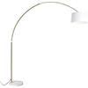 Qazqa xxl - Lampada da terra con paralume Moderno - 1 luce - L 2100 mm - Bianco - Moderno - Soggiorno I Camera da letto