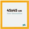 yd. Cornice 45x45 cm Giallo - Cornice in MDF Mura | Your Decoration, Vetro acrilico antiriflesso, Montaggio a parete, Adatta per foto, poster o puzzle, Made in Holland