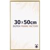 Dutch Frame Factory - Cornice 30x50 cm - Oro - Cornice per foto in Plastica con vetro plastico Antiriflesso - Cornice portafoto 30x50 cm - Easy