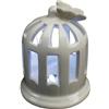DLM Bomboniere DLM-32599 (kit 6 pezzi) Lanterna Lampada Bianca in porcellana Luce Lucetta Led Notturna Farfalla Nozze Matrimonio Arredo bomboniera