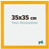 yd. Cornice 35x35 cm Giallo - Cornice in MDF Mura | Your Decoration, Vetro acrilico antiriflesso, Montaggio a parete, Adatta per foto, poster o puzzle, Made in Holland
