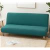 Generico Copridivano Letto Senza Braccioli - Fodera Elasticizzata Lavabile Antiscivolo per Divano Letto Pieghevole 2/3 Posti, Protezione Completa, 14 Colori Disponibili (Verde Foresta, 190-230cm)
