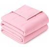 Sivio Coperta ponderata da 7 kg, morbida coperta ponderata per adulti, traspirante in microfibra pesante con perline di vetro, per divano letto, tutte le stagioni, 150 x 200 cm, rosa