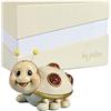 PABEN 12 pezzi Bomboniera portafortuna Coccinella in resina con inserti in vetro per Laurea Matrimonio Comunione Cresima cm. 8 con Gift Box