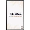 Dutch Frame Factory - Cornice 33x48 cm Nero Opaco - Plastica | Vetro acrilico antiriflesso, Montaggio a parete, Adatta per foto, poster o puzzle, Made in Holland