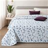 Vionara Home Copriletto Estivo in Cotone Piquet, Matrimoniale 260x260 cm, Copriletto Leggero Ideale per Primavera e Estate, Pratico Confortevole e Traspirante (Amanda - Tiffany)