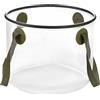 HLIWS 1 Pezzi Secchio per acqua portatile pieghevole,per picnic all'aperto | PVC,20L,pieghevole,manici più larghi,leggero e facile da trasportare,resistente all'usura,trasparente,per prelevare acqua