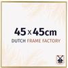 Dutch Frame Factory - Cornice 45x45 cm - Oro - Cornice per foto in Plastica con vetro plastico Antiriflesso - Cornice portafoto 45x45 cm - Easy