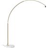 Qazqa xxl - Lampada da terra Moderno - 1 luce - L 2050 mm - Oro/Ottone - Moderno - Soggiorno I Camera da letto