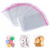 Xyvor 300 Pezzi Piccoli Sacchetti di Cellophane, 13 x 20cm | Sacchetti Trasparenti Autoadesivi, Richiudibili Sacchettini di Plastica Trasparentis, Bustine Confetti Trasparenti