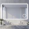 NeoArt Specchio Bagno con Luce LED Antiappannamento 3 Temperature Colore 3000K-6500K Dimmerabile 10%-100% Lente Touch con Memoria HD Specchio bagno LED IP44 IP65 Impermeabile 120x70cm