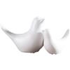 Hoshisea 2 Pezzi Uccellini Decorativi, Soprammobili Moderni, Uccello In Ceramica Minimalista, per Tavolini, Banconi, Scrivanie(Bianco)