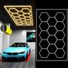 Sedtonmu Lampada LED a Nido d'Ape 6500 K Lampada da Garage LED Esagonale Luci LED Esagonali da Garage per Officina Stazione di Manutenzione Lavaggio Auto Palestra Bar,3000k,1