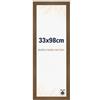 Dutch Frame Factory - Cornice 33x98 cm Rovere Rustico - MDF | Vetro acrilico antiriflesso, Montaggio a parete, Adatta per foto, poster o puzzle, Made in Holland