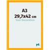 yd. Cornice A3 29.7x42 cm Giallo - Cornice in MDF Mura