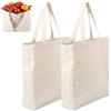 Xyvor 2 Pezzi Shopper Cotone 35x40x10 cm, Borsa in Iuta per Canva