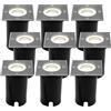 Ledvion 9 pezzi Faretto LED da Incasso IP67 3W 230V 345Lm 4000K GU10
