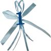 PuntoCasaStore 12 PZ Applicazione Numero 1° Plexiglass Boy Azzurro con Fiocco Decorativo Bomboniere Nascita Battesimo Bambino
