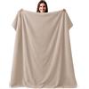 CalmyBEACH Telo mare in spugna XXL 100% cotone, Beige, 150x200cm