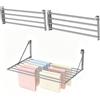 Innotic 2 Stendibiancheria da Parete 8 Aste Pieghevole Antiruggine 60cm