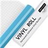 IModeur Vinile permanente in vinile blu chiaro lucido, 30,5 x 305 cm per macchine da taglio e cammeo, adesivo in vinile per tazze, finestre, decorazioni per la casa, altri progetti fai da te