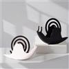 wuyukeji Porta Zampirone in Metallo 2 Pezzi Forma Di Lumaca Porta Spirali Antizanzare Per Camera Da Letto, Soggiorno, Cucina e Ufficio lumache a Spirale per Znzara Insetti (Nero e Bianco)