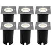 Ledvion Set da 6 Faretto LED da Incasso IP67 3W 230V 345Lm 4000K GU10 bianco