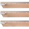 BestLuz Strisce Luminose a LED a Batteria per Cucina Sotto L'armadio, Mensole, Confezione da 3 Senza Fili, Bianco Neutro, 4000K