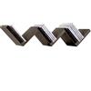 BAKAJI Libreria Mensole da Parete Moderna Design Zig Zag Mensola Scaffale in Legno Melaminico Dimensione 59 x 12 x 12 cm (Wenghè)