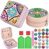 TranRantic 2 Pezzi Diamond Painting Jewellery Box per Bambini